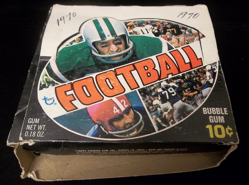 1970 Topps Football- 10 Cent Empty Display Box