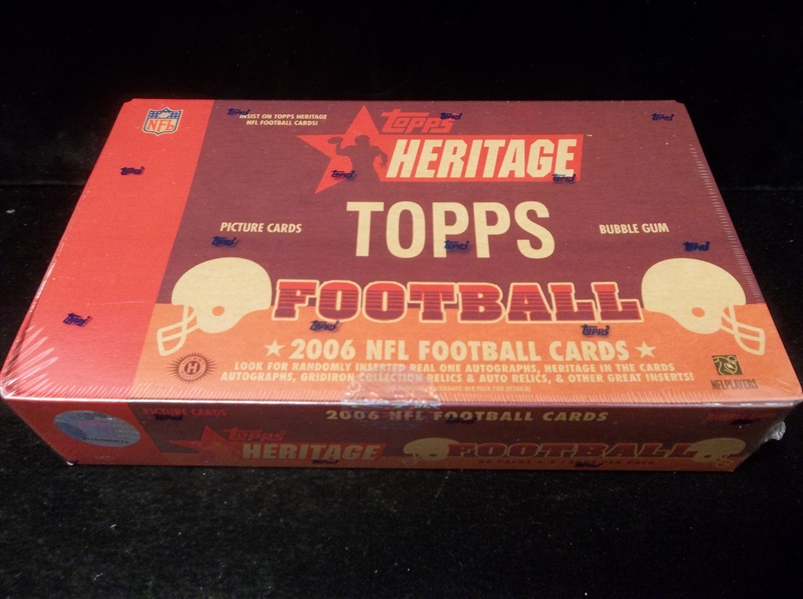 2006 Topps Heritage Football- 1 Unopened Hobby Box