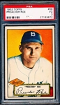 1952 Topps Baseball- #66 Preacher Roe, Dodgers- PSA Vg 3- Red Back