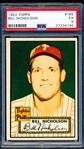 1952 Topps Baseball- #185 Bill Nicholson, Phillies- PSA Ex 5