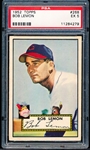 1952 Topps Baseball- #268 Bob Lemon, Cleveland- PSA Ex 5 