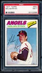 1977 Topps Baseball- #650 Nolan Ryan, Angels- PSA NMN 7