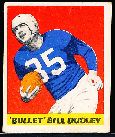 1948 Leaf Football- #36 “Bullet” Bill Dudley, Lions