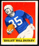 1948 Leaf Football- #36 “Bullet” Bill Dudley, Lions