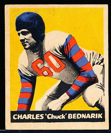 1949 Leaf Football- #134 Chuck Bednarik, Eagles