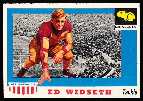 1955 Topps Fb All American- #48 Ed Widseth, Minnesota