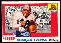 1955 Topps Fb All American- #63 Charlie Justice, North Carolina