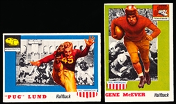 1955 Topps Fb All American- 2 Diff