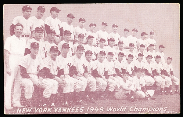 1947-66 Baseball Exhibits- 1949 New York Yankees