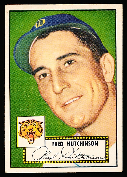 1952 Topps Baseball- #126 Fred Hutchinson, Tigers