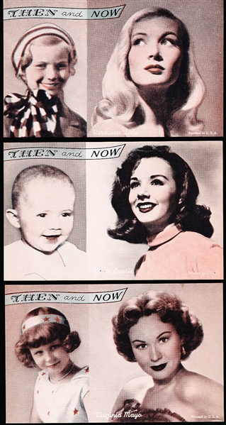 1950’s Exhibit “Then and Now” Actresses- 3 Diff.