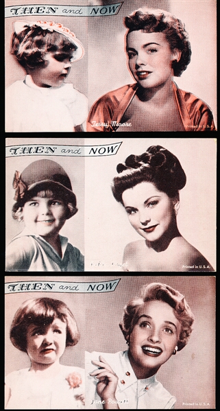 1950’s Exhibit “Then and Now” Actresses- 3 Diff.