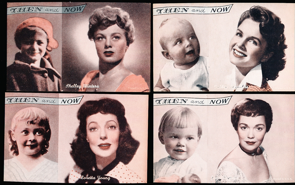 1950’s Exhibit “Then and Now” Actresses- 4 Diff.