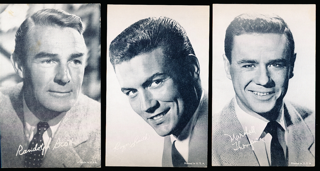 1950’s-60’s Exhibit Actors- 3 Diff.
