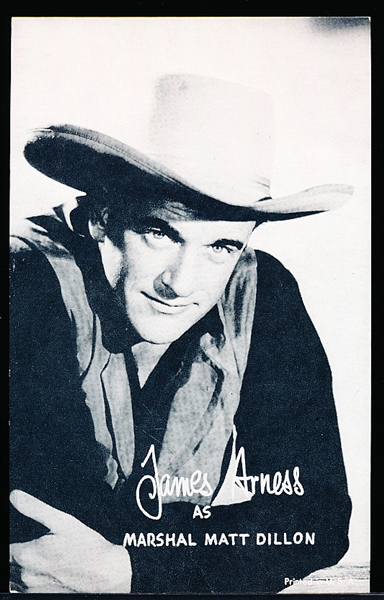 1950’s-60’s Exhibit TV Westerns- James Arness, As Marshal Matt Dillon