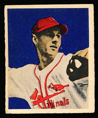 1949 Bowman Baseball- #54 Marty Marion, Cards- gray back.