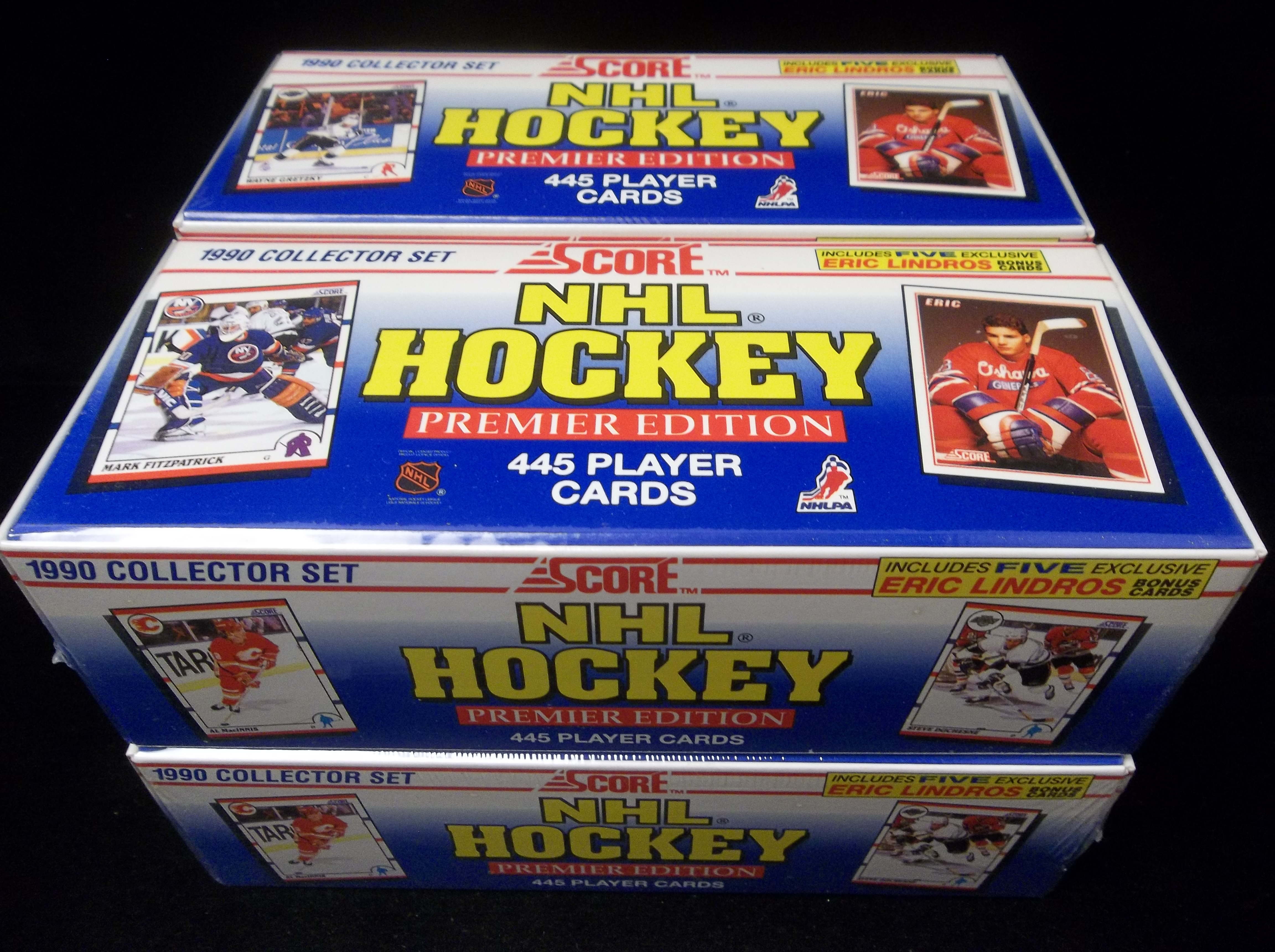 Lot Detail 199091 Score Hockey American 4 Complete Factory Sets of 445 Cards