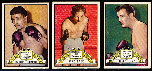 1951 Topps Ringside Boxing- 3 Diff