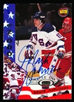 1995 Signature Rookies 1980 U. S. Olympic Team Hockey “Miracle on Ice Autograph” #17 Mark Johnson