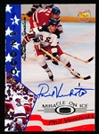 1995 Signature Rookies 1980 U. S. Olympic Team Hockey “Miracle on Ice Autograph” #38 Phil Verchota