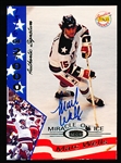 1995 Signature Rookies 1980 U. S. Olympic Team Hockey “Miracle on Ice Autograph” #39 Mark Wells