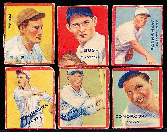 1935 Goudey Bb “4 in 1”- 13 Diff Singles