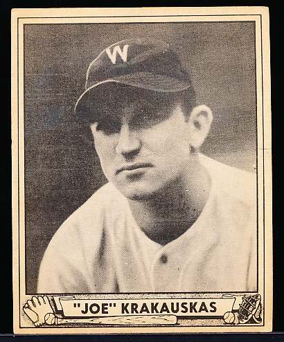 1940 Playball Bb- Hi#- #188 Joe Krakauskas, Washington