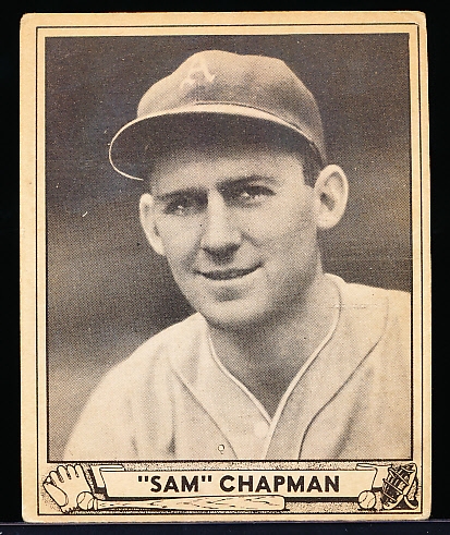 1940 Playball Bb- Hi#- #194 Sam Chapman, Phil A’s