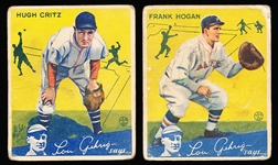 1934 Goudey Baseball- 2 Diff