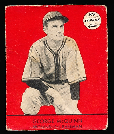 1941 Goudey Baseball- #5 George McQuinn, Browns- Red