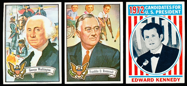 1972 Topps “U. S. Presidents” Non-Sports- 30 Asst. Cards