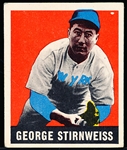 1948/49 Leaf Bb- #95 Snuffy Stirnweiss, Yankees