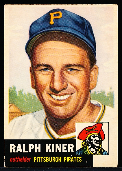 1953 Topps Bb- #191 Kiner, Pirates