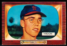 1955 Bowman Bb- #296 Bill Virdon, Cards- Hi#.
