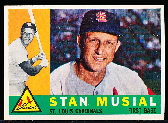 1960 Topps Bb- #250 Stan Musial, Cards