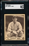 1940 Playball Baseball- #190 Charley Berry, A’s- HI#- SGC 6 (Ex-NM)