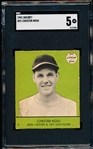 1941 Goudey Baseball- #31 Chester Ross, Bees- SGC 5 (Ex)- Green Color