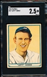 1941 Playball Baseball- #72 Lefty Gomez, Yankees- SGC 2.5 (Good+)- Hi# 