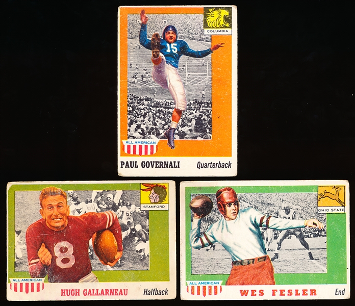 1955 Topps All American Fb- 4 Diff