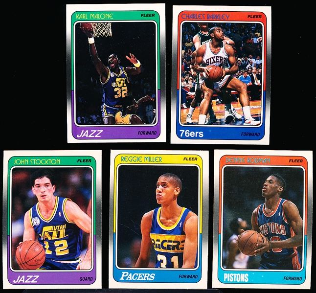 1988-89 Fleer Basketball- 9 Asst. Rookies/ Stars