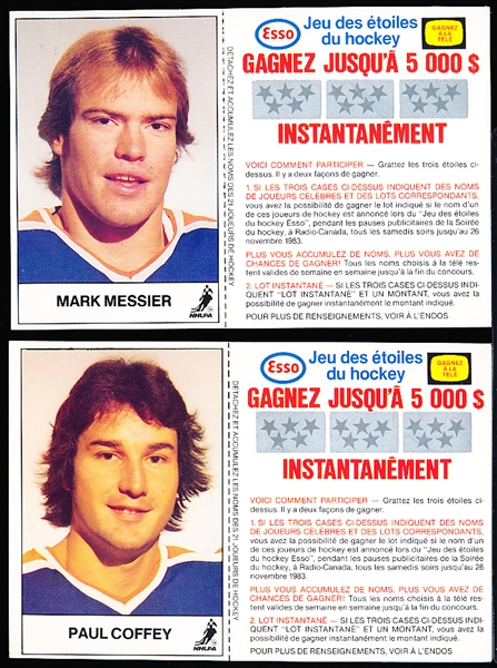 1983-84 Esso Hockey Complete Set of 21- NrEx to NrMt. all in panel form and unscratched