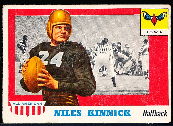 1955 Topps All-American #6 Nile Kinnick UER RC, Iowa