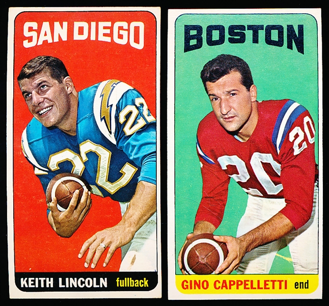 1965 Topps Fb- 2 Cards