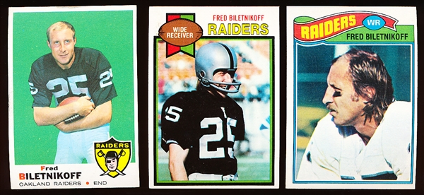 Fred Biletnikoff Football Cards- 24 Cards