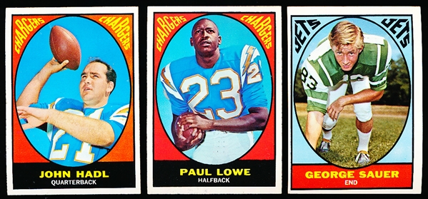 1967 Topps Ftbl.- 20 Diff. Cards