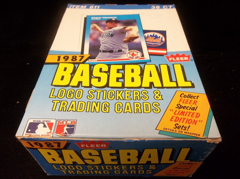 1987 Fleer Baseball- 1 Unopened Wax Box
