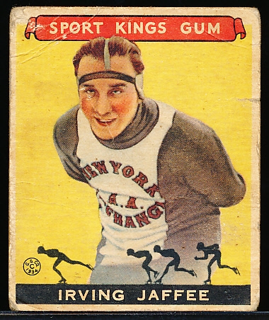 1933 Goudey Sport Kings- #34 Irving Jaffee, Ice Skating