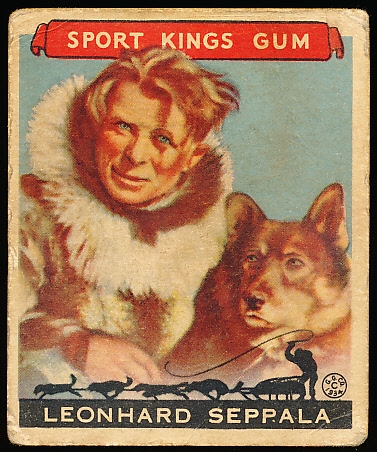 1933 Goudey Sport Kings- #48 Leonhard Seppala, Dog Sled Racing- Last Card in the Set! 