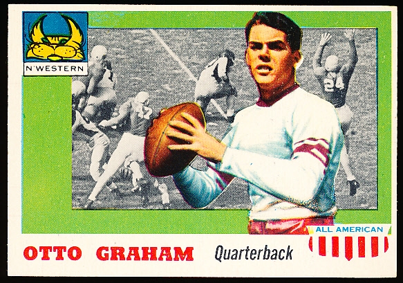 1955 Topps All-American Football- #12 Otto Graham, Northwestern