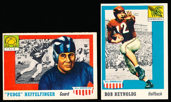 1955 Topps All-American Football- 2 Cards